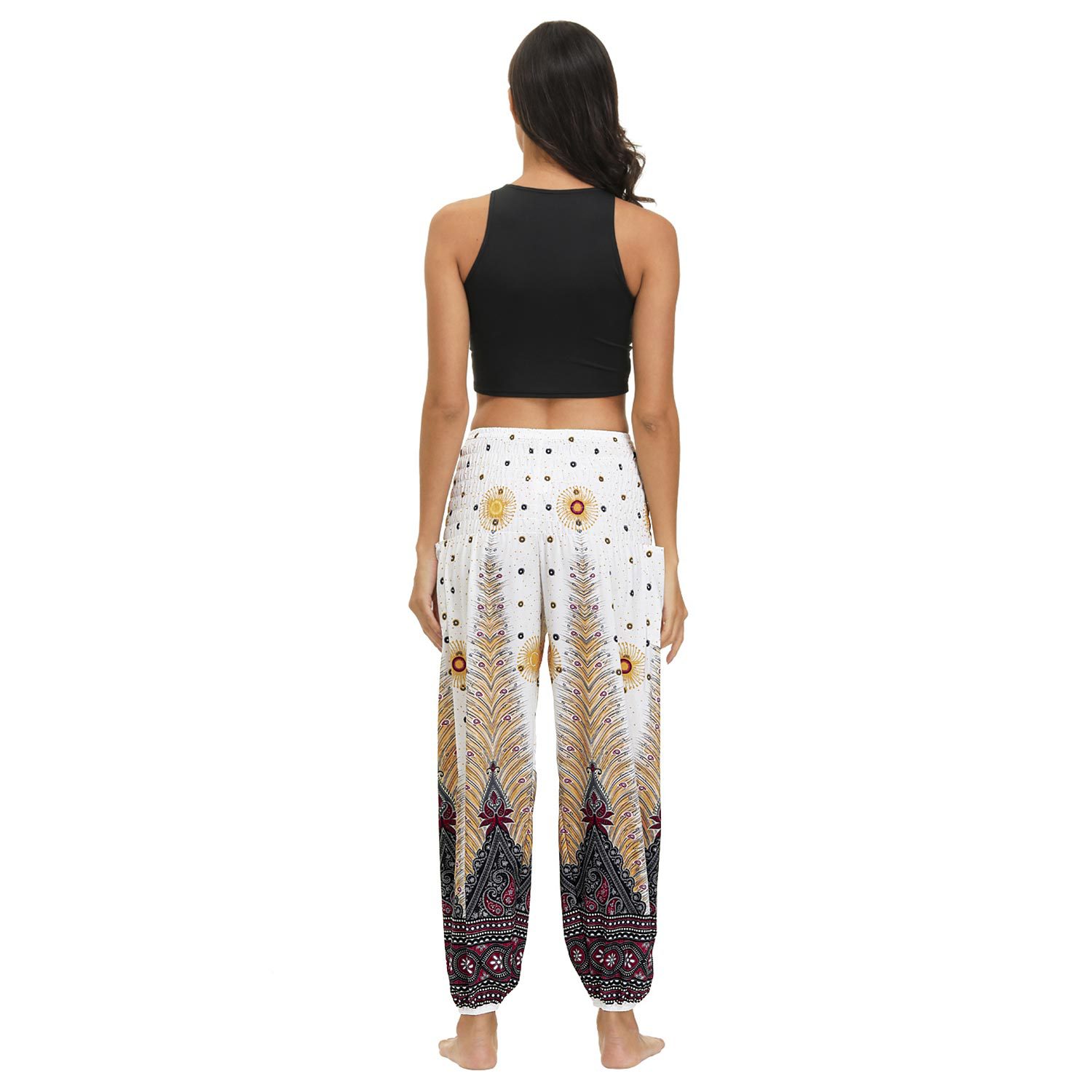 Hot Digital Printing Seaside Loose Belly Dance Ethnic Casual Pants - Pants - Uniqistic.com