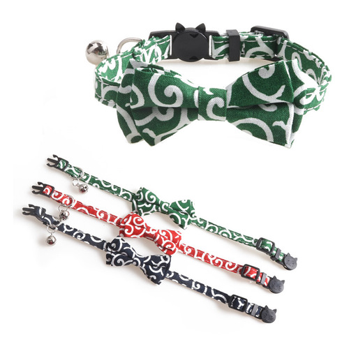 Aming New Product Icicle Color Cat Collar with Bow, Butterfly Bow Cat Collar, Dog and Cat Collar with Bell, Breathable