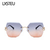 Retro glasses, sunglasses, transparent decorations, European style, gradient, internet celebrity