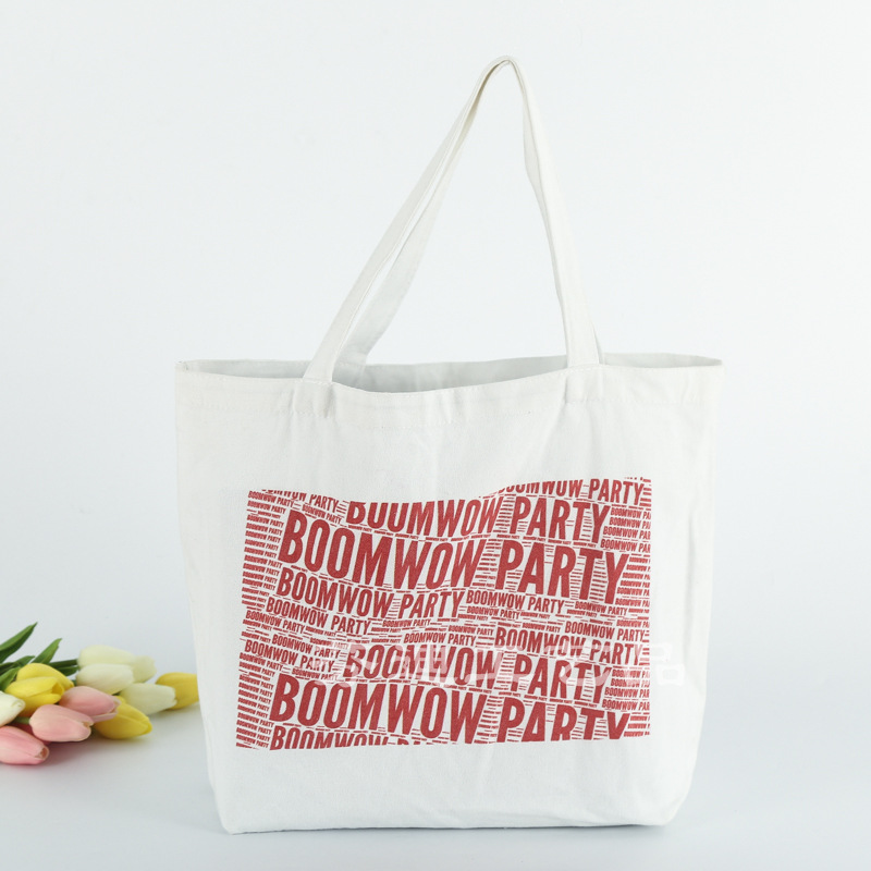 厂家定做英文字母印刷帆布购物袋 全棉帆布手提袋定制LOGO棉布袋