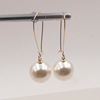 Goods, accessory, capacious earrings from pearl, European style, wholesale