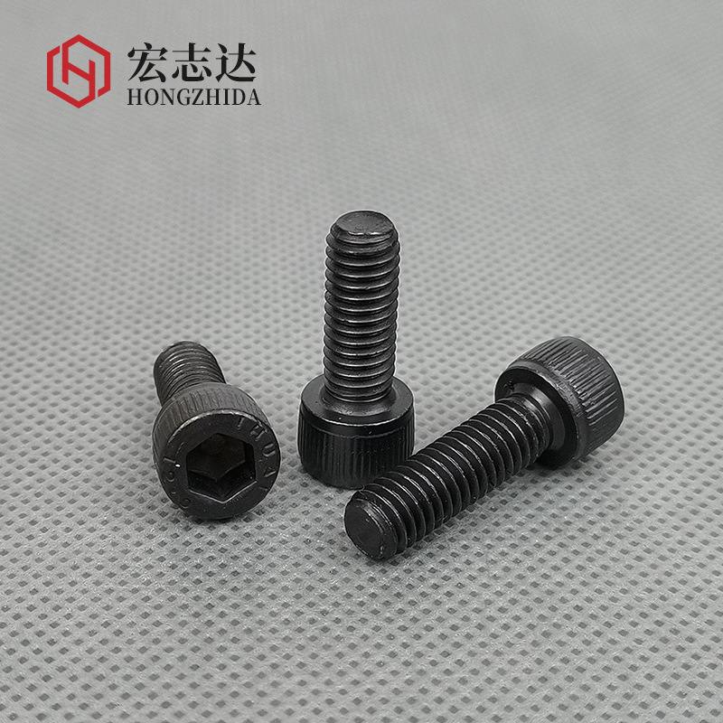 12.9 grade high-strength bolts, hex bolts, cylindrical head screws, black cup head bolts M2M3M4M5