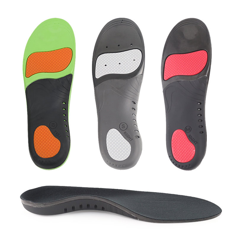 Polyurethane corrective suede insoles for men and women