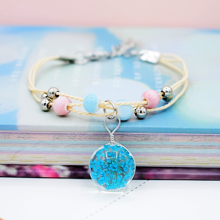 Bracelet en Perles en céramique Boule de verre alliage - Ref 3446560 Image 24