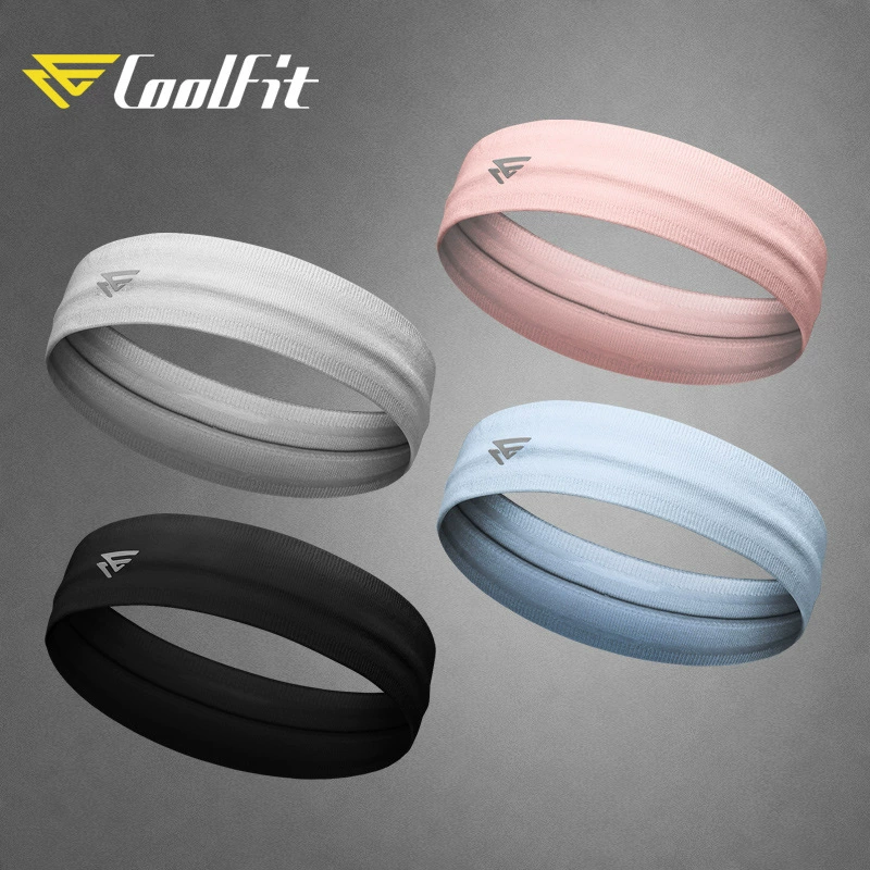 COOLFIT Повязка на голову для мужчин и женщин, нескользящая силиконовая повязка для йоги, анти persp