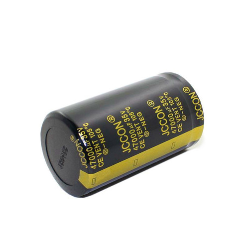 Audio power amplifier capacitor 35V 47000uf JCCON black gold long life high voltage spot welding electrolytic capacitor 35x60