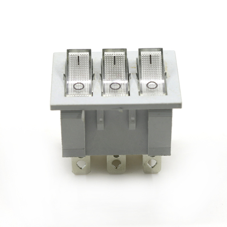 船型开关三档带灯两脚三脚四脚椭圆圆形船型翘板开关KCD1KCD3KCD4