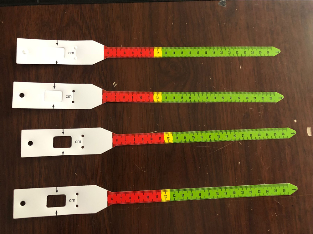 Impresión UV cinta de brazo de comercio exterior regla de plástico suave niños circunferencia de la cabeza infantil Regla de medición regla de la circunferencia del brazo