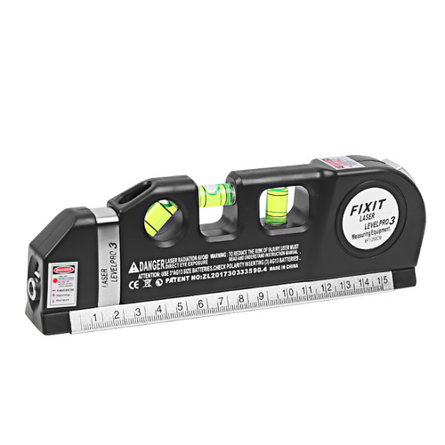 Laser level, multifunctional household infrared decoration cross line right-angle level, high-precision line puncher