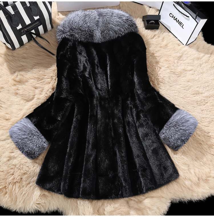 faux fox fur collar coat nihaostyles clothing wholesale NSXWY97162