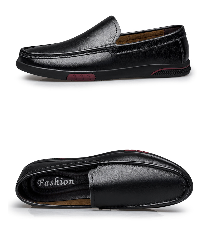 Herren Lederschuhe Für Freizeit Bequeme Halbschuhe Für Männer_voghion.com