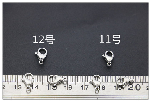 Stainless steel lobster claw clasp DIY jewelry accessories titanium steel polished bright necklace connector chain connector wholesale