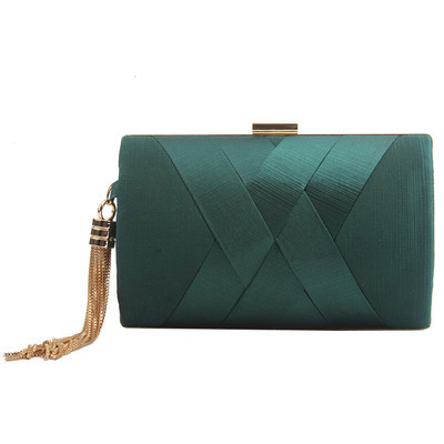 Red Green Blue Polyester Stripe Square Clutch Evening Bag display picture 4