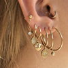 Fashionable trend earrings heart shaped