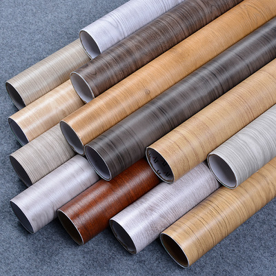 thickening Wood wallpaper Wood Old furniture Retread 3d Stereo waterproof pvc Clothes cupboard Showcase Sticker