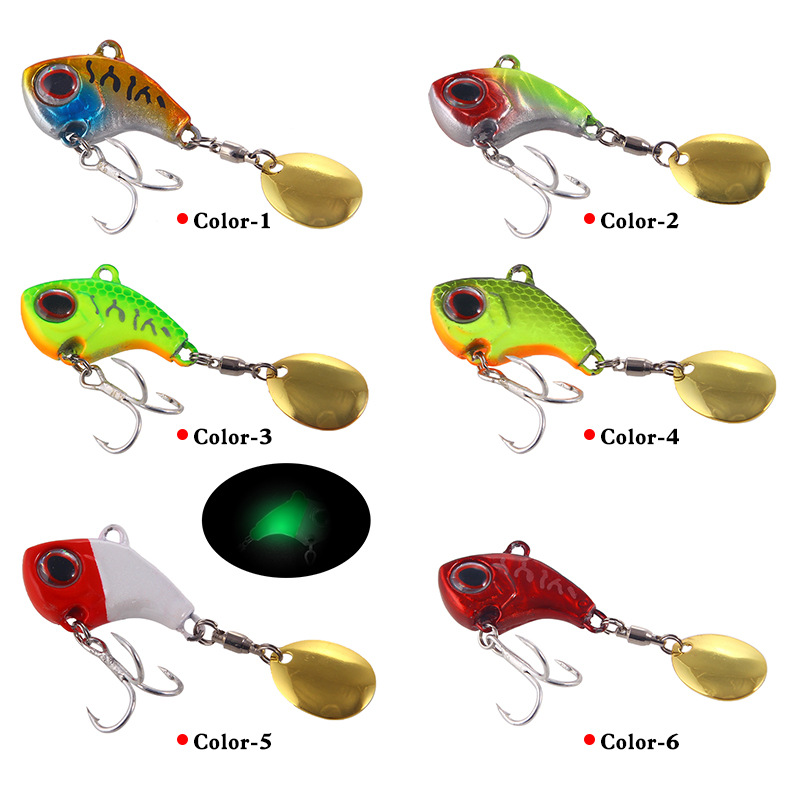 2 Pcs Metal Spinner Baits weedless spinner blade baits Fresh Water Bass Swimbait Tackle Gear