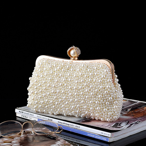 New Lady Style Pearl Evening Bag Dress Bag Crossbody Small Handbag Evening Bag Cheongsam Handbag Women Bag