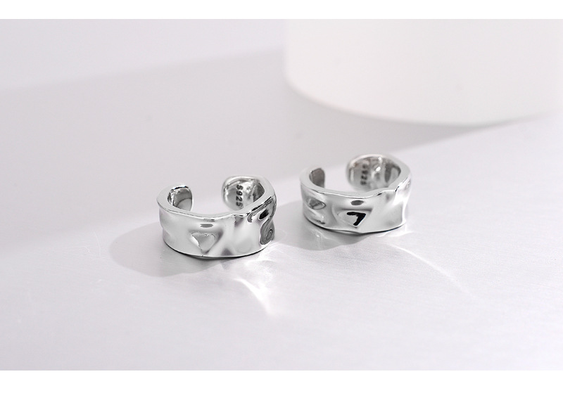 5g Weight Ear clips Classification 1 Piece Quantity Daily Occasion 925 Sterling Silver Material C Shape Pattern Women'S Gender Plating Design Simple Style Style 1 Piece 925 Sterling Silver C Shape Ear Clips 2