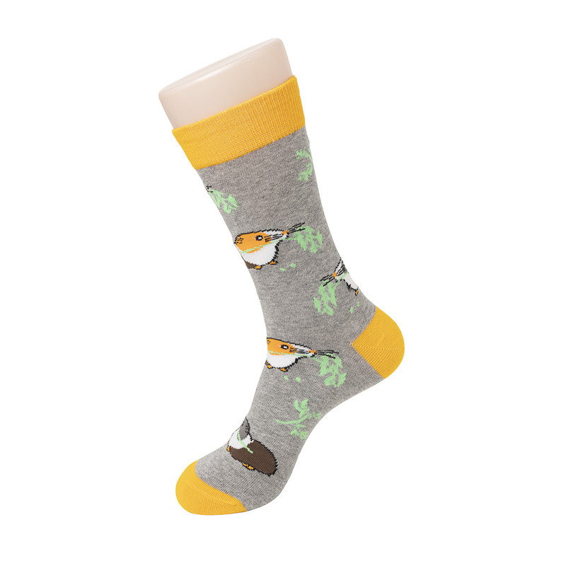 65g Weight Socks Classification Socks Lingerie Type Cotton (more than 50%) Fabric Type A Pair Quantity Casual, Daily Occasion Animal, Color Block Pattern All Seasons Season Unisex Gender Cute Style A Pair Cute Unisex Animal Color Block Cotton (more Than 50%) Crew Socks 34
