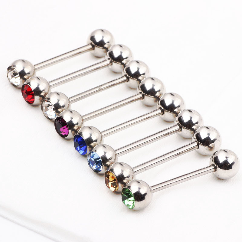 Pointed titanium steel lip stud product view