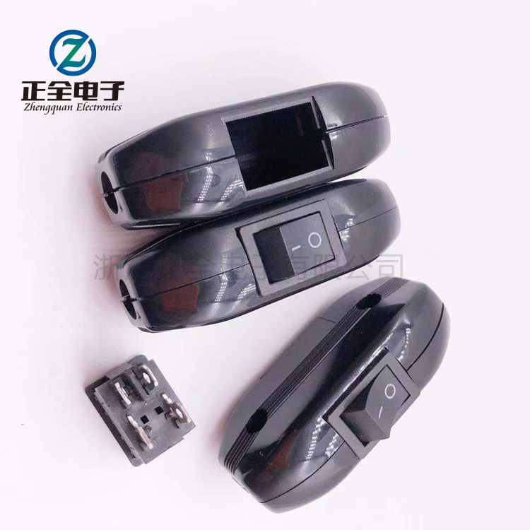 306按钮线上开关 3脚 2脚2档 银触点带灯开关 大电流船型开关10A