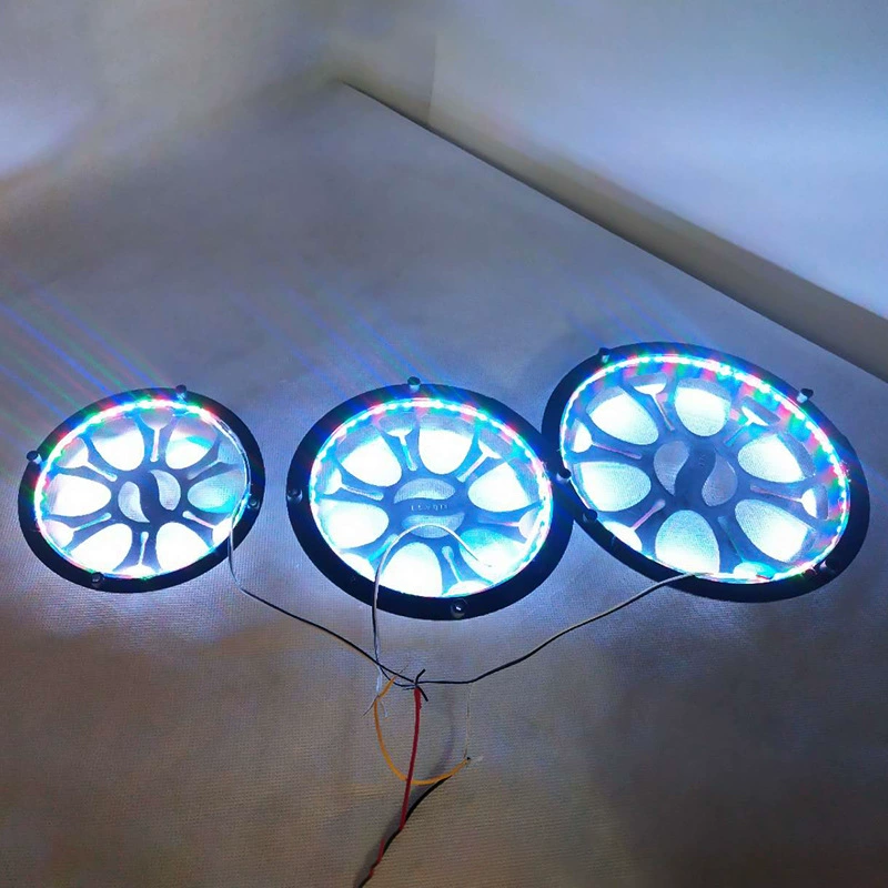 Защитная сетка для автомобильного сабвуфера из материала PP, 5 дюймов, 6 дюймов, 8 дюймов, 10 дюймов, с цветной световой подсветкой, аксессуары для аудио