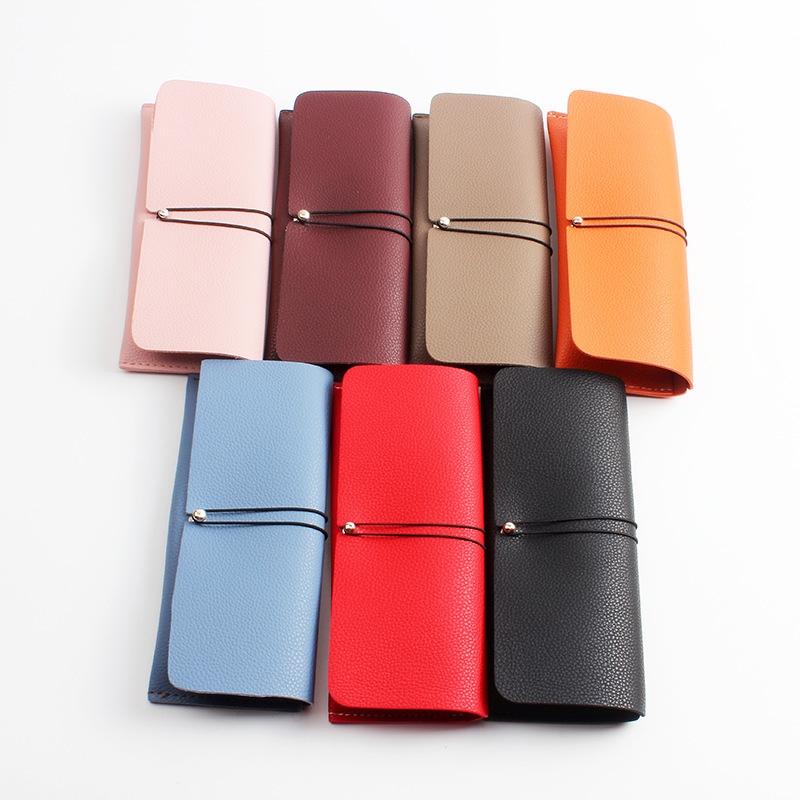 Factory customized high-grade sunglasses box new leather anti-pressure glasses box soft leather sunglasses box multi-color
