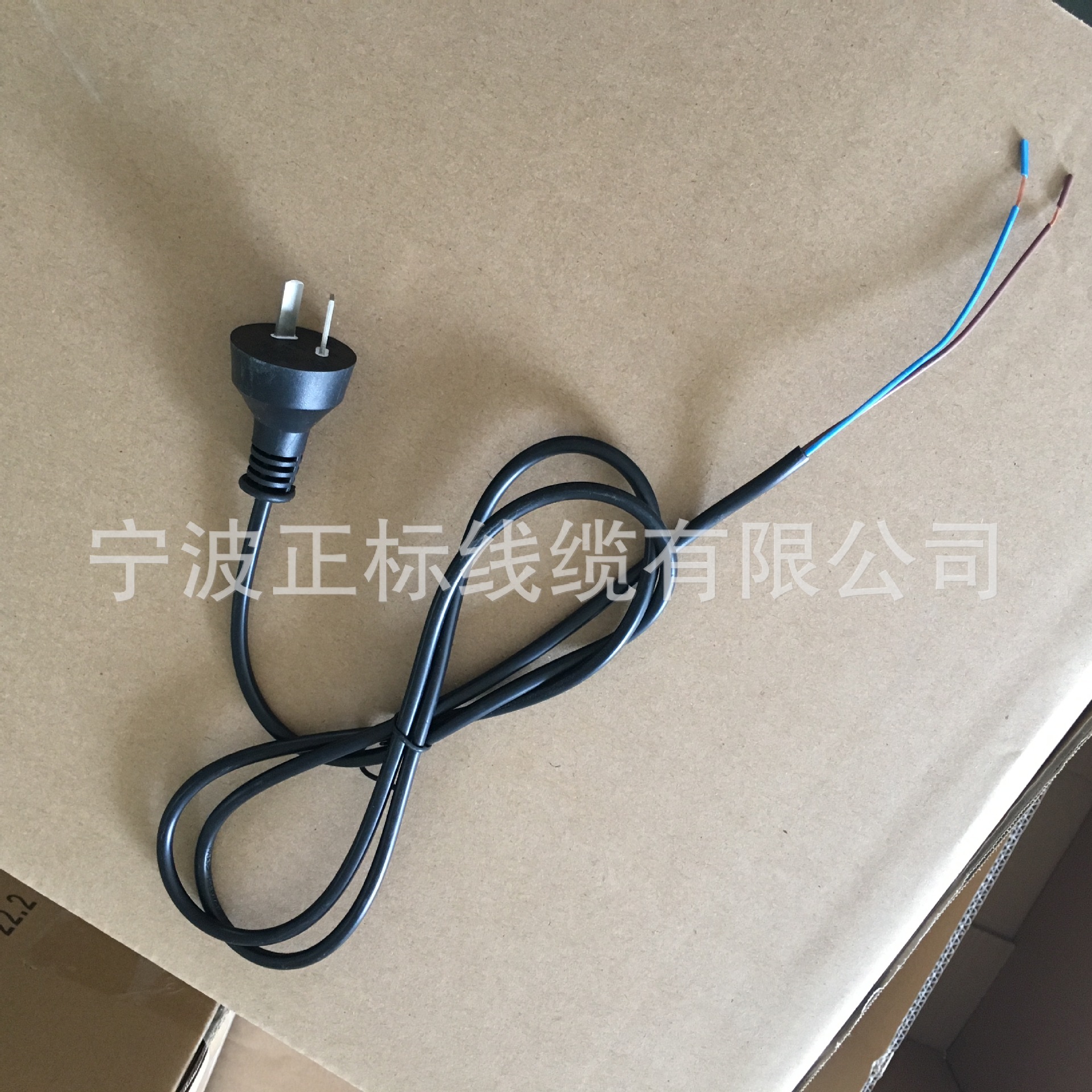 阿根廷两芯圆头电源线 IRAM2脚电源线 配2*0.5圆线