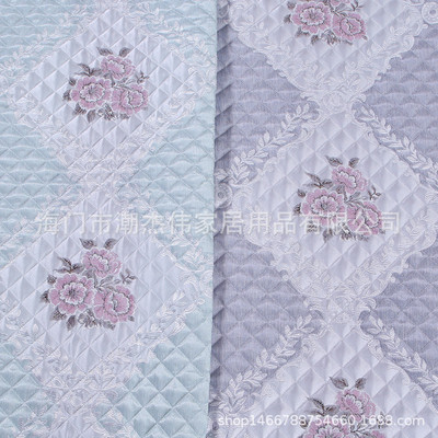 半成品沙发垫布料批发 绗缝夹棉沙发套巾 亚麻提花布艺沙发垫辅料|ms