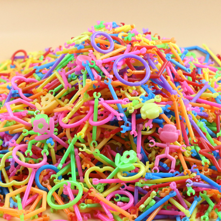 批發聰明魔術棒積木塑料拼插拼圖智慧玩具棒廠家直銷