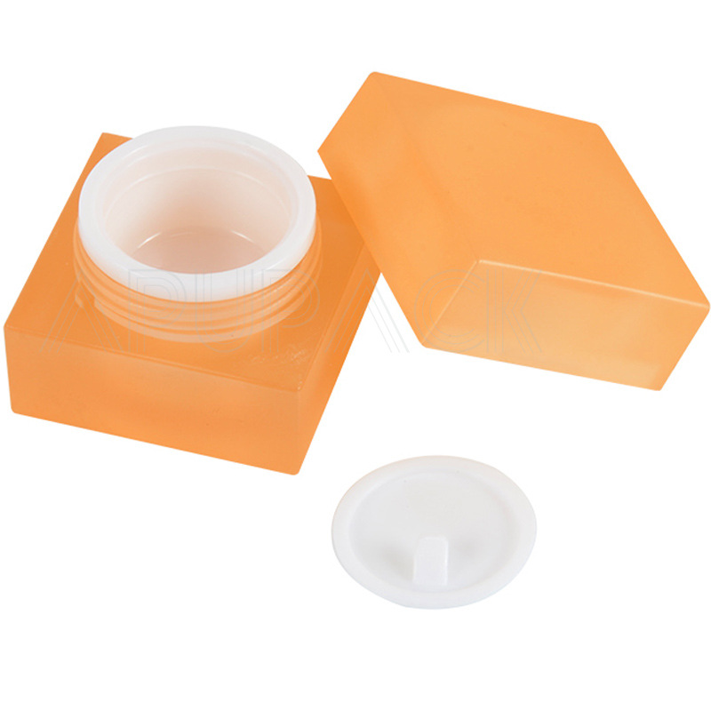 高档创意马卡龙色四方形亚克力眉膏瓶包材10ml 5ml眼线膏瓶包材