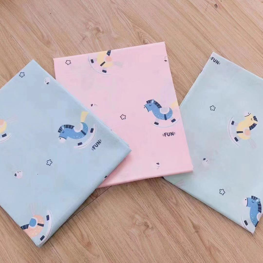 A类双层纱宝宝双层纱布全棉环保不起球纱布全棉纱布夏被印花纱布