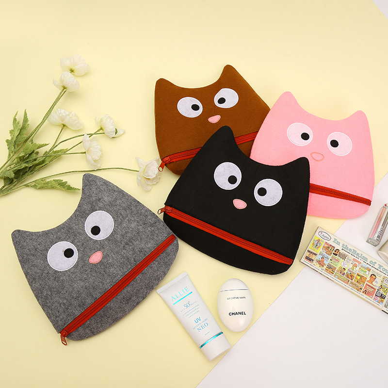 新款韩版俏皮龙猫化妆包收纳零钱包学生笔袋logo定制创意款