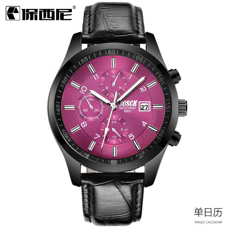 Ремень-календарь Wine Red Side