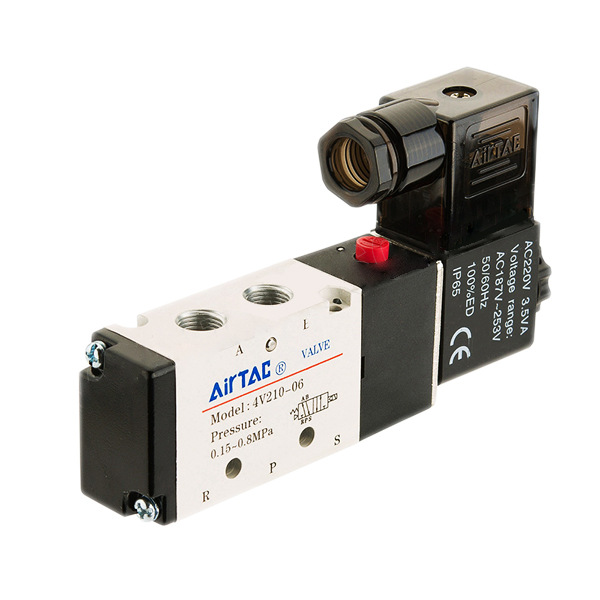 4V200系列电磁阀AIRTAC/亚德客4V230P-08F-IR1/4,DC12V