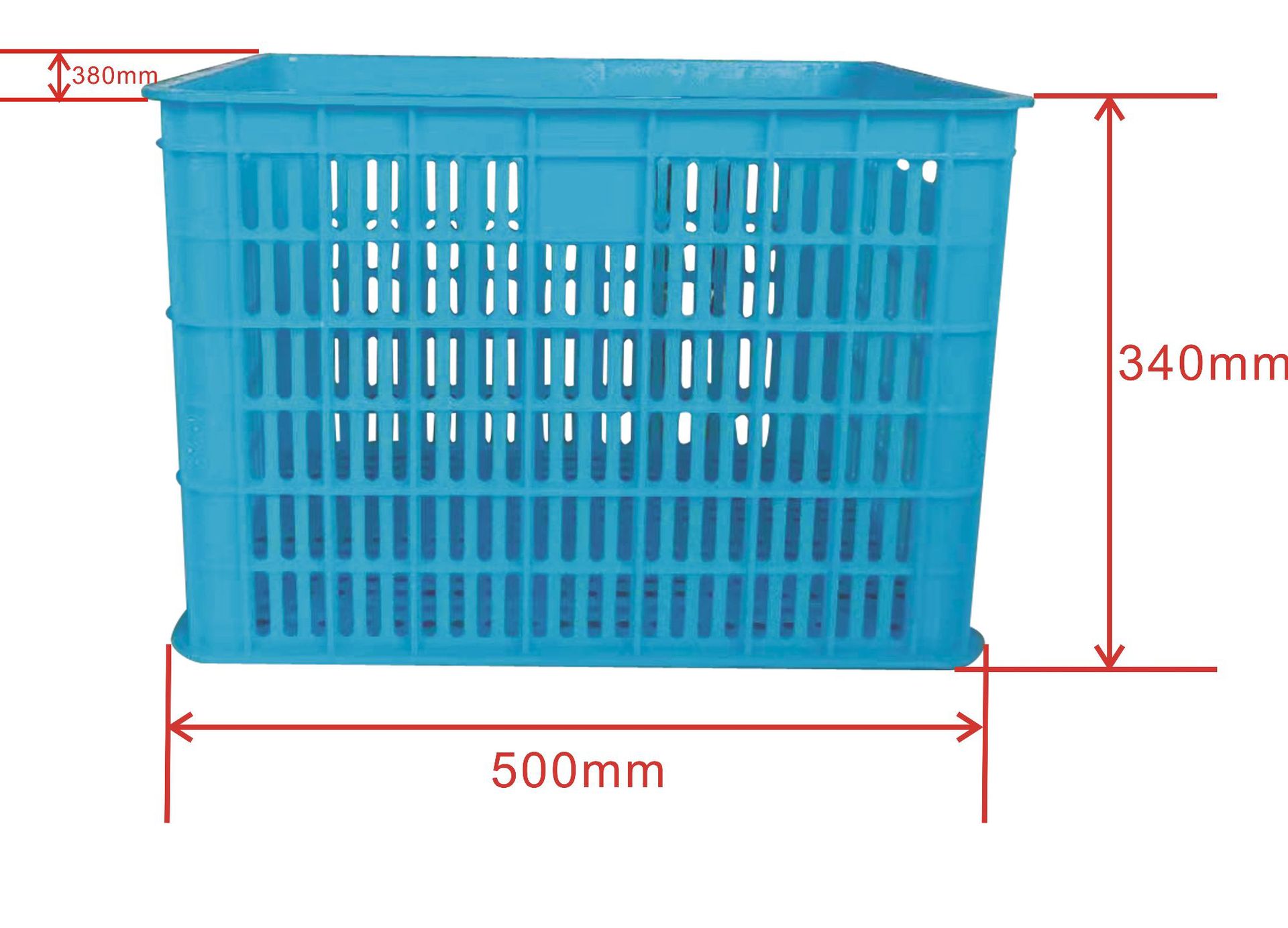 厂家直供艾菲特纺机设备配套用纱管筐塑料筐周转筐 500*380*340mm