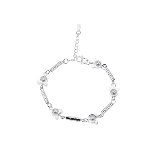 Micro Store New Product Supplier Direct Sales, Supports Dropshipping High-Quality Silver Mickey Mouse Cartoon Bracelet Accessory