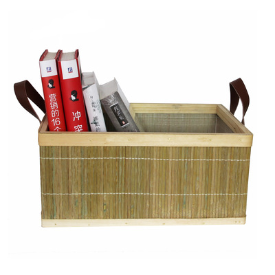 Storage baskets Bamboo Storage box Basket desktop Storage Stands snacks Sorting box Debris box weave