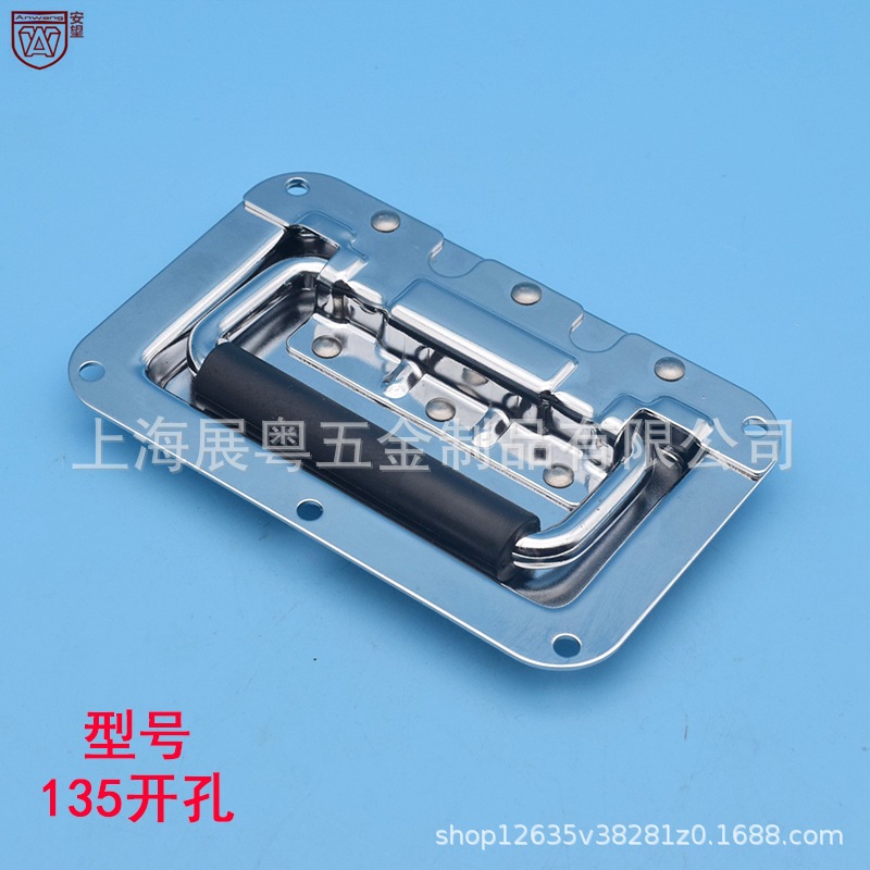 135 resorte caja de madera de goma caja de herramientas de equipos industriales mango de resorte anillo de tracción accesorios de maleta aérea