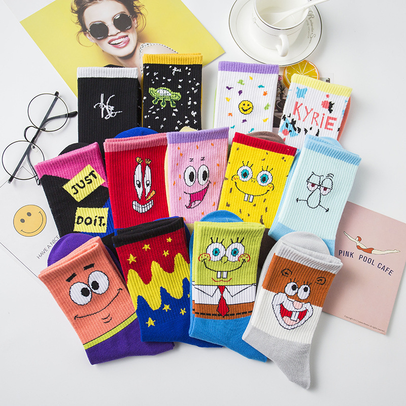 womens-trendy-cartoon-long-tube-socks-colorful-letter-student-smiley-face-socks-loose-cotton-sports-leisure womens-trendy-cartoon-long-tube-socks-colorful-letter-student-smiley-face-socks-loose-cotton-sports-leisure