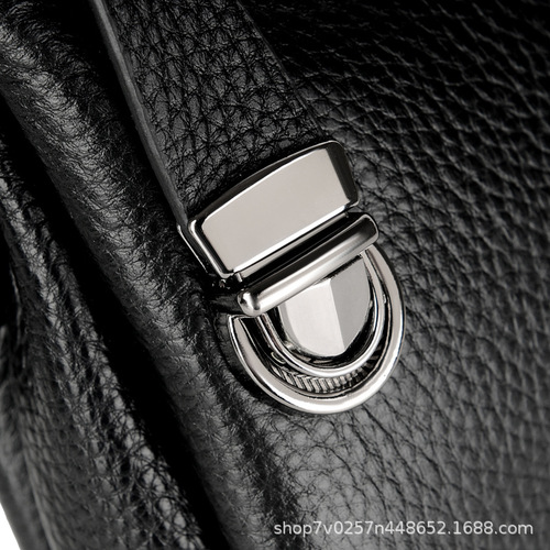 Men's Handbag, Men's Genuine Leather Bag, Business & Casual Clutch, Cowhide Envelope Bag, Men's Large-Capacity Wallet