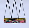 Ethnic double sided embroidery, bag strap with zipper one shoulder, ethnic style