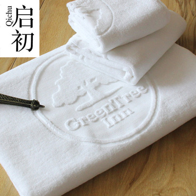 Cotton white Jacquard weave towel GreenTree suPAR Still off Excellent chain Shortcut hotel hotel towel customized