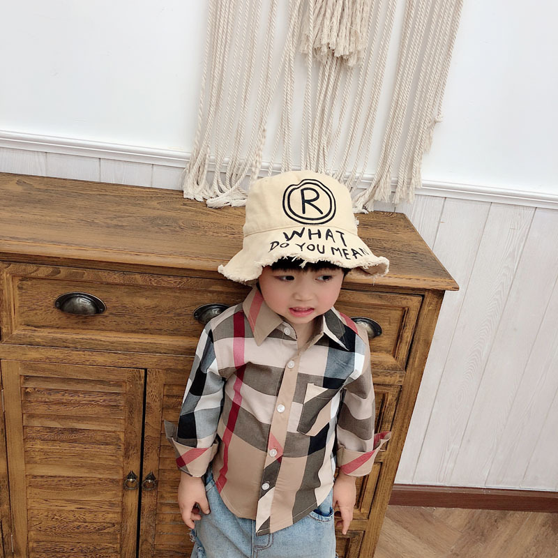 2020 spring clothes New products children Long sleeve Classic plaid Long sleeve shirt men and women Children's clothing baby pure cotton jacket