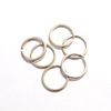 Metal universal keychain stainless steel with zipper, 30mm, wholesale