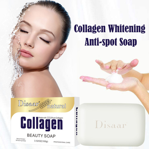 Disaar Cross-border Collagen Handmade Soap Cleansing Facial Soap Brighten Shrink Pores Essential Oil Soap Wholesale Soap