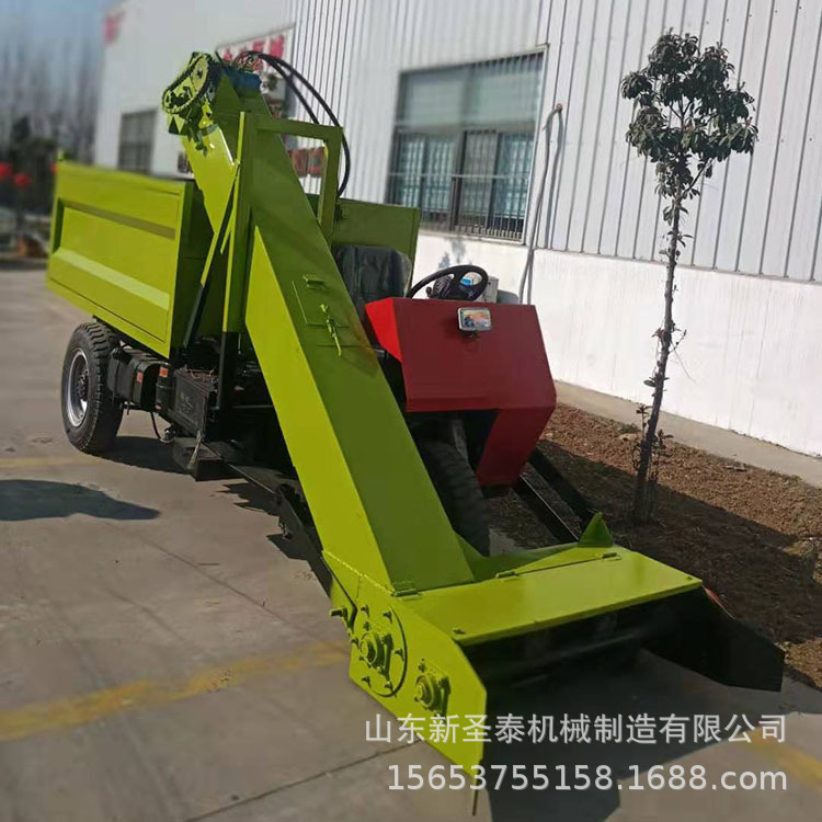 养殖场三轮清粪车     养牛自走式三轮清粪车