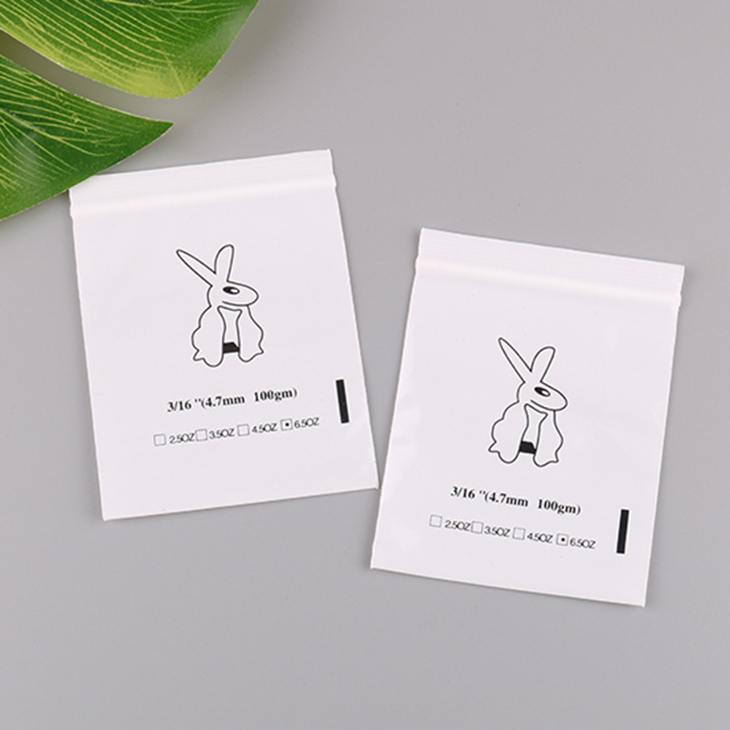 现货白色珠光膜PE自封袋饰品数据线包装袋耳环密封袋封口骨袋