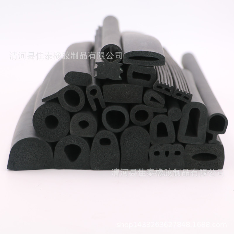 三元乙丙橡胶海绵密封条 epdm发泡阻燃胶条 橡胶圆形方型密封条