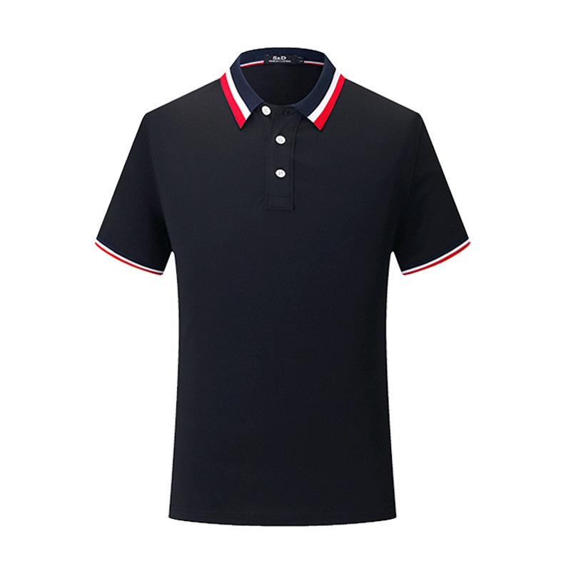 批發短袖體恤定制logo翻領Polo衫工作服T恤夏酒店男士工裝夏印字